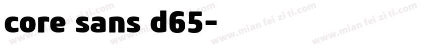 core sans d65字体转换
